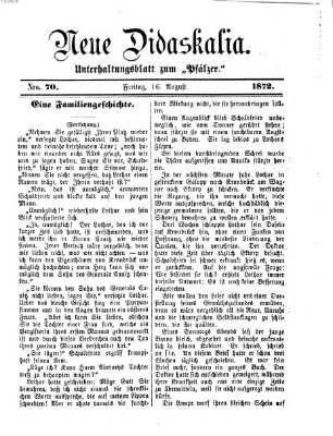 Neue Didaskalia (Pfälzer) Freitag 16. August 1872