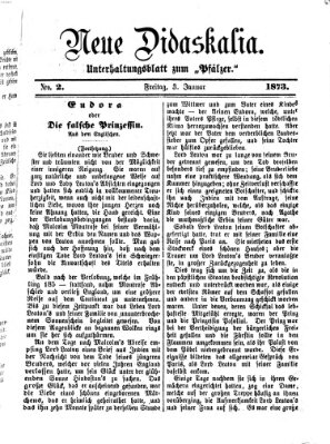 Neue Didaskalia (Pfälzer) Freitag 3. Januar 1873