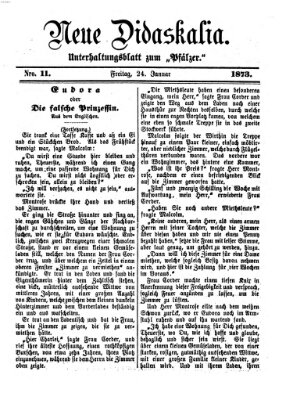 Neue Didaskalia (Pfälzer) Freitag 24. Januar 1873