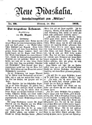 Neue Didaskalia (Pfälzer) Mittwoch 28. Mai 1873