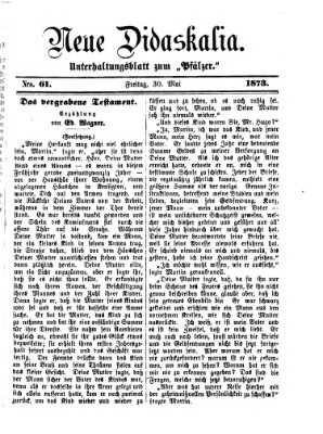 Neue Didaskalia (Pfälzer) Freitag 30. Mai 1873