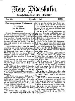 Neue Didaskalia (Pfälzer) Mittwoch 9. Juli 1873