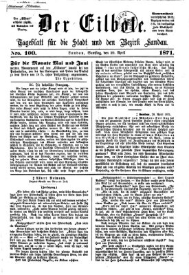 Der Eilbote Samstag 29. April 1871