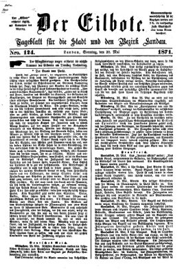 Der Eilbote Sonntag 28. Mai 1871