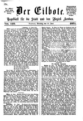 Der Eilbote Sonntag 18. Juni 1871