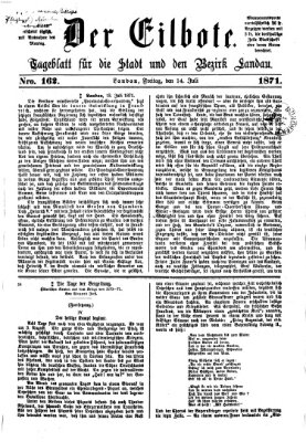 Der Eilbote Freitag 14. Juli 1871