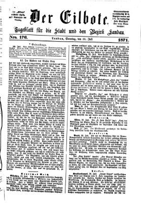 Der Eilbote Sonntag 30. Juli 1871