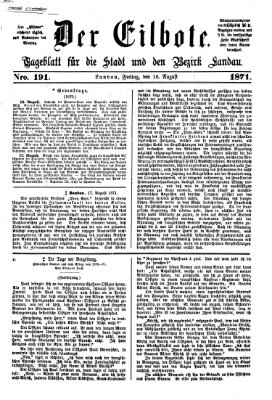 Der Eilbote Freitag 18. August 1871