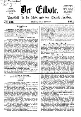 Der Eilbote Mittwoch 6. September 1871