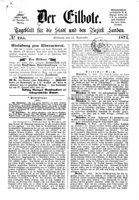 Der Eilbote Mittwoch 27. September 1871