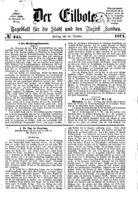 Der Eilbote Freitag 20. Oktober 1871