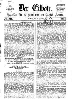 Der Eilbote Mittwoch 25. Oktober 1871