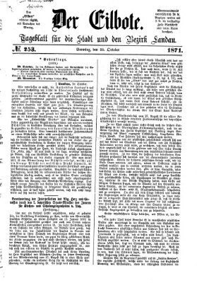 Der Eilbote Sonntag 29. Oktober 1871