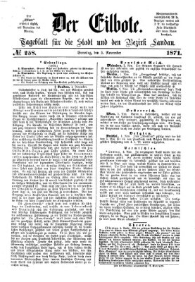 Der Eilbote Sonntag 5. November 1871