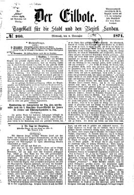 Der Eilbote Mittwoch 8. November 1871