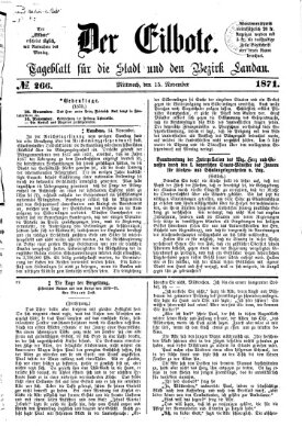 Der Eilbote Mittwoch 15. November 1871