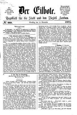 Der Eilbote Samstag 18. November 1871