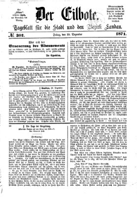 Der Eilbote Freitag 29. Dezember 1871