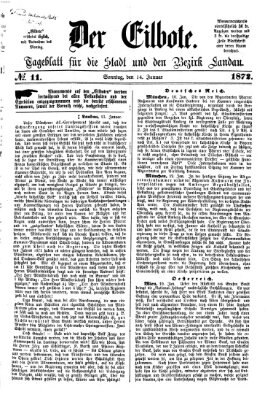 Der Eilbote Sonntag 14. Januar 1872