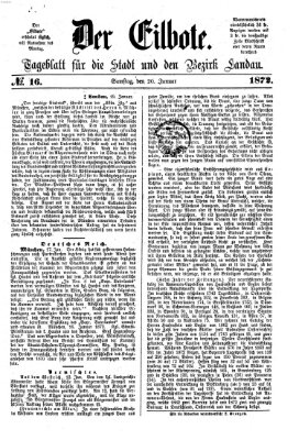 Der Eilbote Samstag 20. Januar 1872