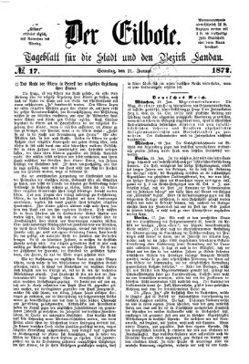 Der Eilbote Sonntag 21. Januar 1872