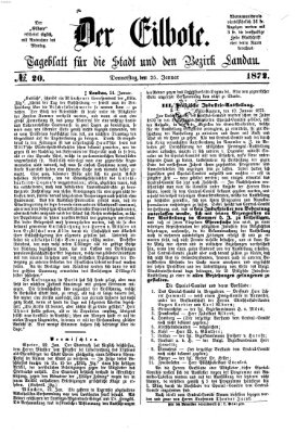 Der Eilbote Donnerstag 25. Januar 1872