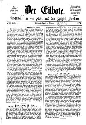 Der Eilbote Mittwoch 21. Februar 1872