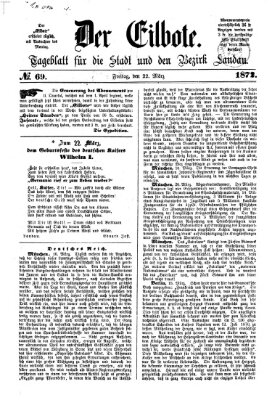 Der Eilbote Freitag 22. März 1872