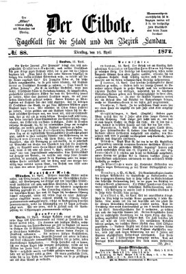 Der Eilbote Dienstag 16. April 1872