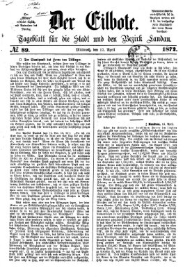 Der Eilbote Mittwoch 17. April 1872