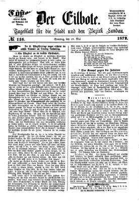 Der Eilbote Sonntag 19. Mai 1872