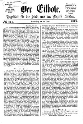 Der Eilbote Donnerstag 20. Juni 1872