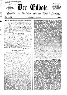 Der Eilbote Samstag 29. Juni 1872