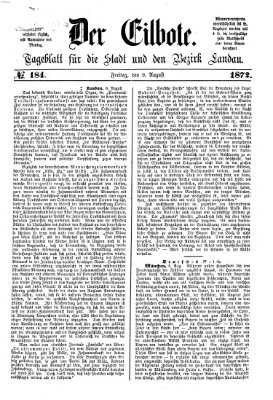 Der Eilbote Freitag 9. August 1872