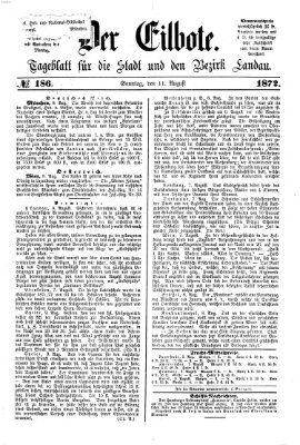 Der Eilbote Sonntag 11. August 1872