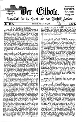 Der Eilbote Mittwoch 14. August 1872