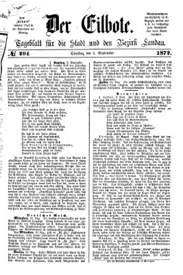 Der Eilbote Dienstag 3. September 1872