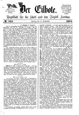 Der Eilbote Freitag 13. September 1872