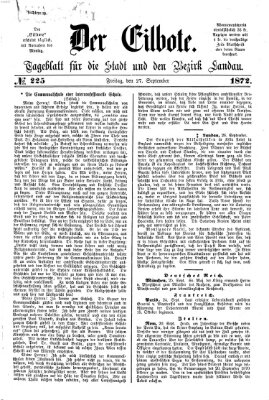 Der Eilbote Freitag 27. September 1872