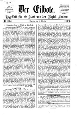 Der Eilbote Dienstag 8. Oktober 1872