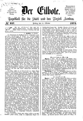 Der Eilbote Freitag 11. Oktober 1872