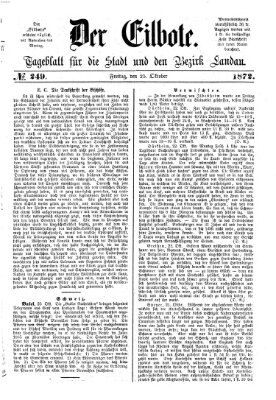 Der Eilbote Freitag 25. Oktober 1872