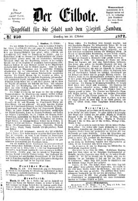 Der Eilbote Samstag 26. Oktober 1872