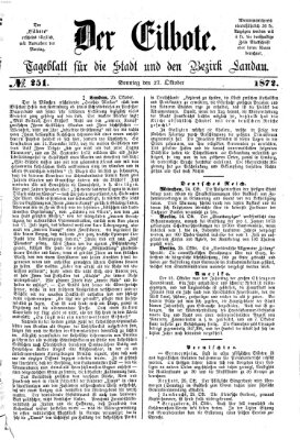 Der Eilbote Sonntag 27. Oktober 1872