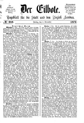 Der Eilbote Freitag 8. November 1872