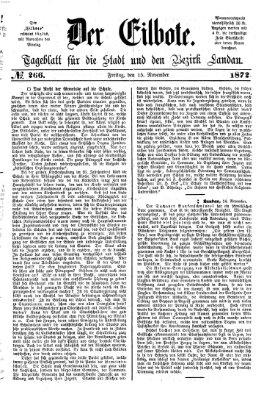 Der Eilbote Freitag 15. November 1872