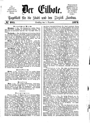 Der Eilbote Samstag 7. Dezember 1872