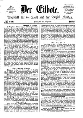 Der Eilbote Freitag 20. Dezember 1872