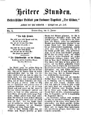 Heitere Stunden (Der Eilbote) Donnerstag 11. Januar 1872