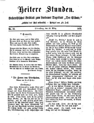 Heitere Stunden (Der Eilbote) Dienstag 19. März 1872